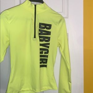 Fashion Nova Neon Long Sleeve “Baby Girl” Top